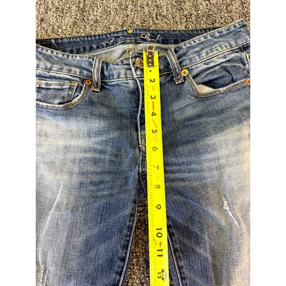 American Eagle Outfitters Stretch Jeans Womens 8 Blue Denim Light Wash Straight - Picture 14 of 16